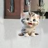 Reusable Cats Shape PVC Vehicle Ornament with Sturdy Rope Decorative Excellent for Seasonal Decors & Interior Styling