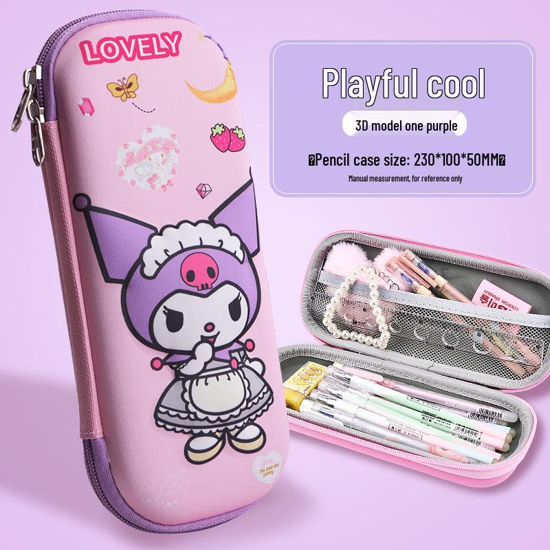 3D Large Capacity EVA Pencil Case for Kids - Multifunctional Storage Bag for Boys and Girls