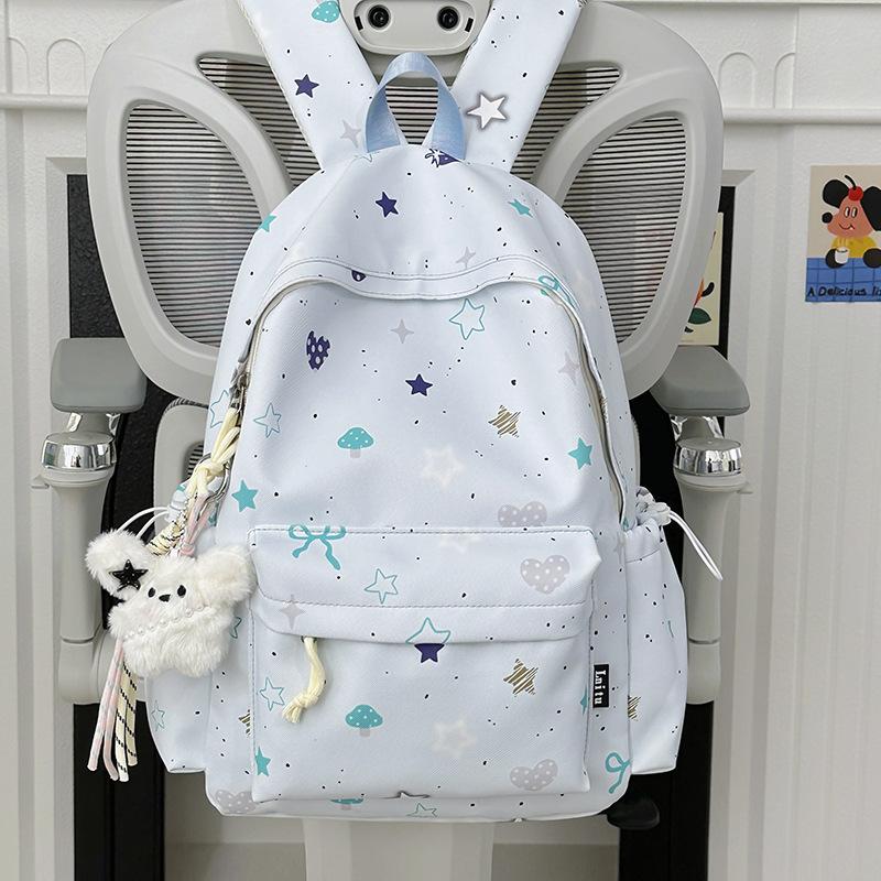 Schoolbag High-value Schoolbag Large Capacity Korean Version of Junior High School Students Female College Students Backpack Ins Wind High School