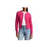 Polo Ralph Lauren Solid Color Single-Breasted Logo Embroidered Long Sleeve Sweater Women Sweater Pink 211910443-005