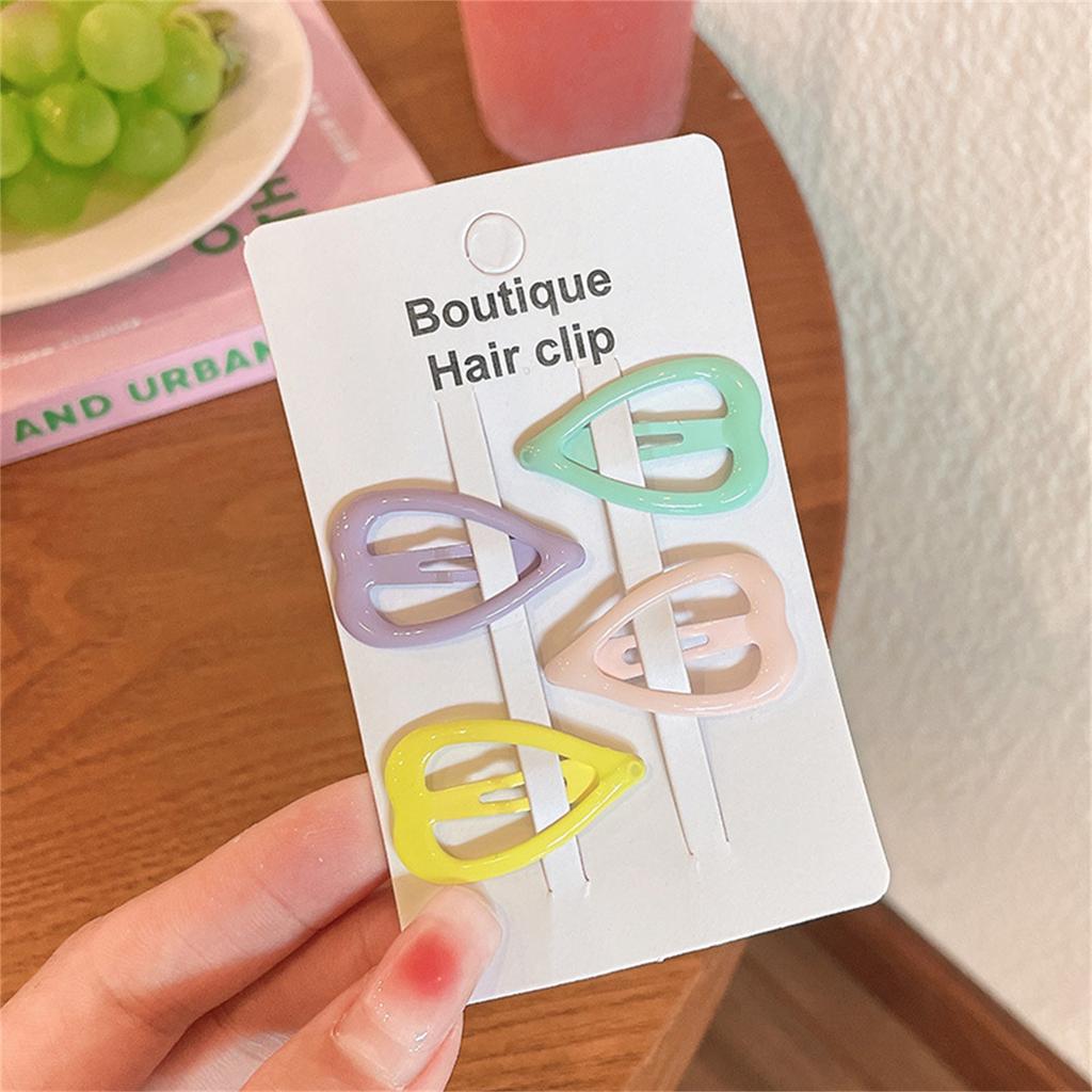 Hjertehårspenner Søt klikkspenne for jente Hjertehårspenne For barn Hjertehårnål Panneluggklemme Hårnål Bb-hårspenne