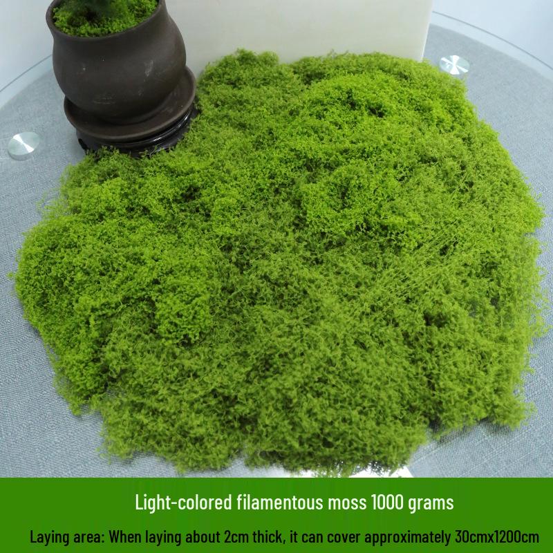 Artificial Moss Silk Grass Lawn for Landscaping and Decoration