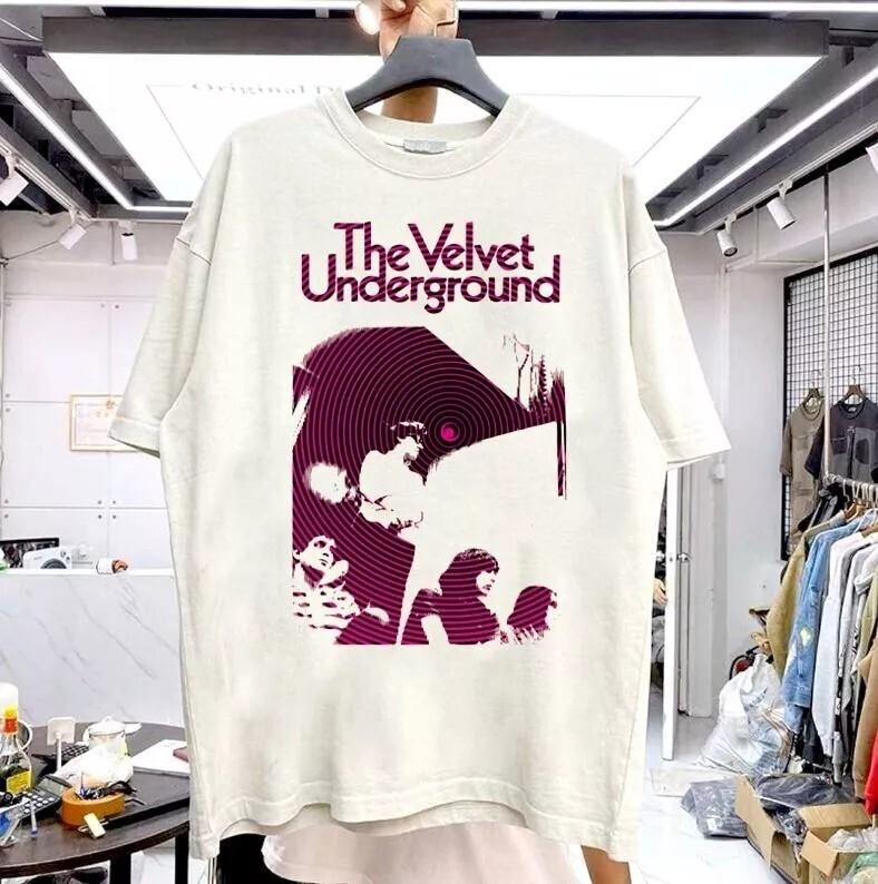 The Velvet Underground Band Rare Design White Unisex T shirt Reprint S-5XL Unisex T-Shirt XXXXL