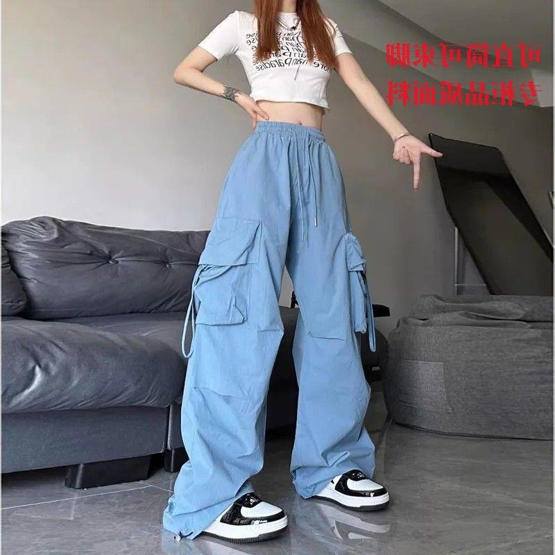 Unisex American-Style Thick Overalls for Street Dance: Trendy, Casual, All-Match Loose Wide-Leg Pants for Autumn and Winter.