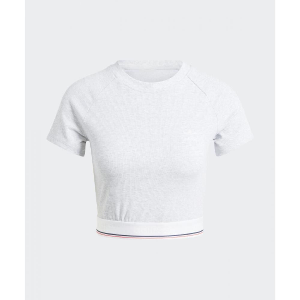 Adidas Tape Waistband Tee   Melange Is2318