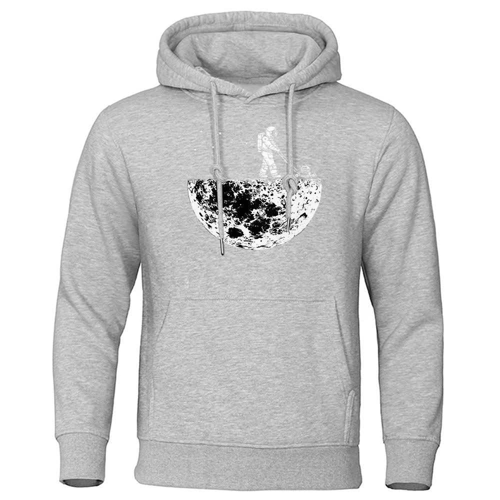 

Астронавты прополка на Луне креативный дизайн простая мужская толстовка флисовая с капюшоном осенние толстовки с капюшоном одежда унисекс в стиле Харадзюку 3XL