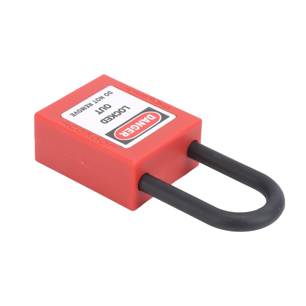 38MM Lockout Tagout Lock Durable Nylon Beam Isolation Design Corrosion Resistant Padlock with 2 Keys