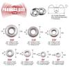 160/295Pcs Stainless Steel Conical Washer Replacement Countersunk Head Tapping Screw Washer Easy to Installation