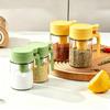 Clear Glass Glass Spice Jar Anti-Moisture Automatic Sealing Container Home Kitchen Use