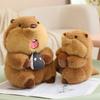 High-Quality Marmot Beaver Hug Food Animal Stuffed Toy Adorable Xmas Birthday Gift Cuddly Lifelike Groundhog Capybara Plush Gift