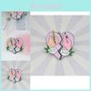 Unique Creative Heart Shattered Enamel Alloy Brooch Stylish Lapel Pin For Men And Women