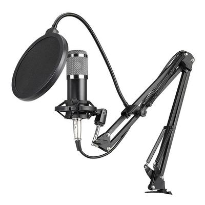 Micrófono de condensador profesional BM800 Equipo de transmisión en vivo de podcast Juego de micrófono USB Micrófono de estudio con soporte de brazo Equipo de grabación de música