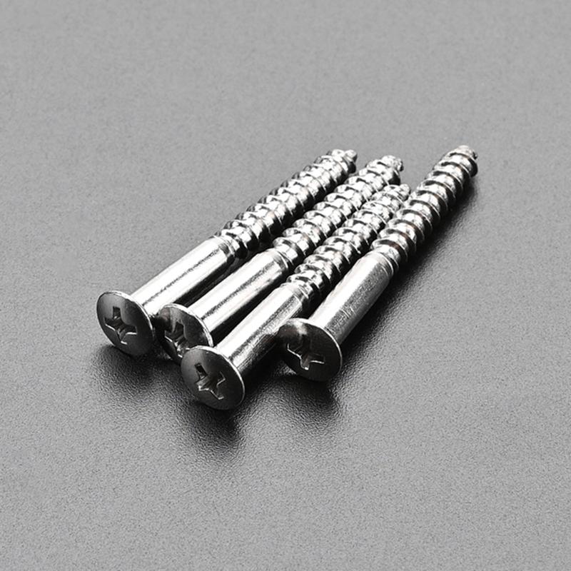4 Pcs Neck Plate Mounting Screws Electric Guitar Neck Plate Screws Guitar Bass Hardware Accessories Easy to Install