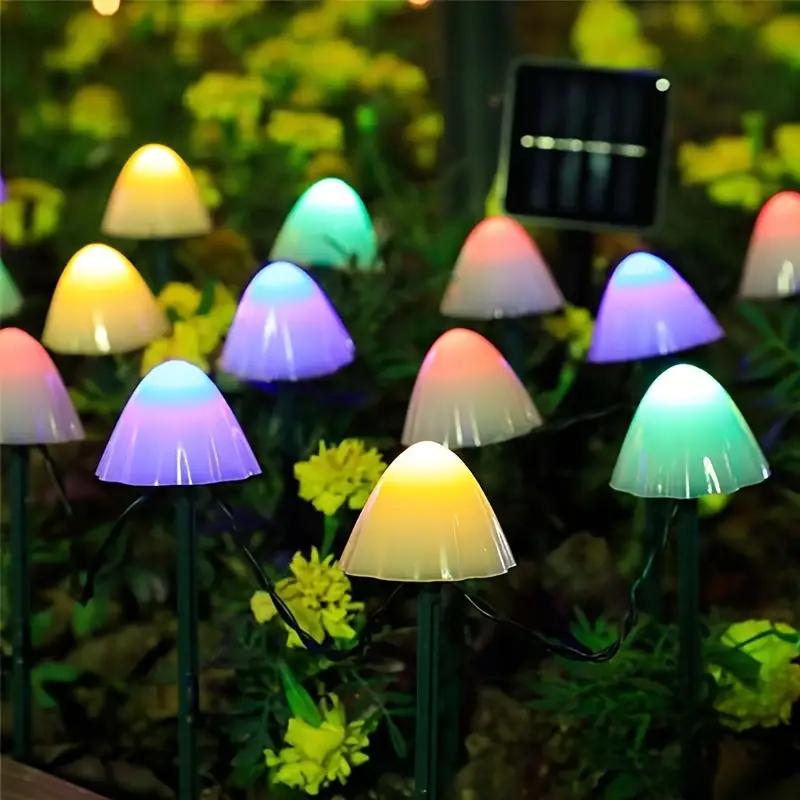 1pc 20/30 LED Solar Small Mushroom Lights Outdoor Garden Decoration Solar Fairy Lights For Yard Porch Wedding Party Lawn Decor