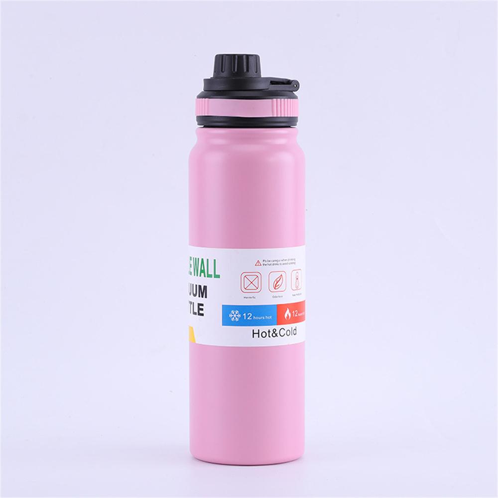 

600 мл/800 мл уличный термос, портативный чайник, бутылка для воды с чайным фильтром, термочашка из нержавеющей стали 304, герметичная колба, спортивная 600ml розовый