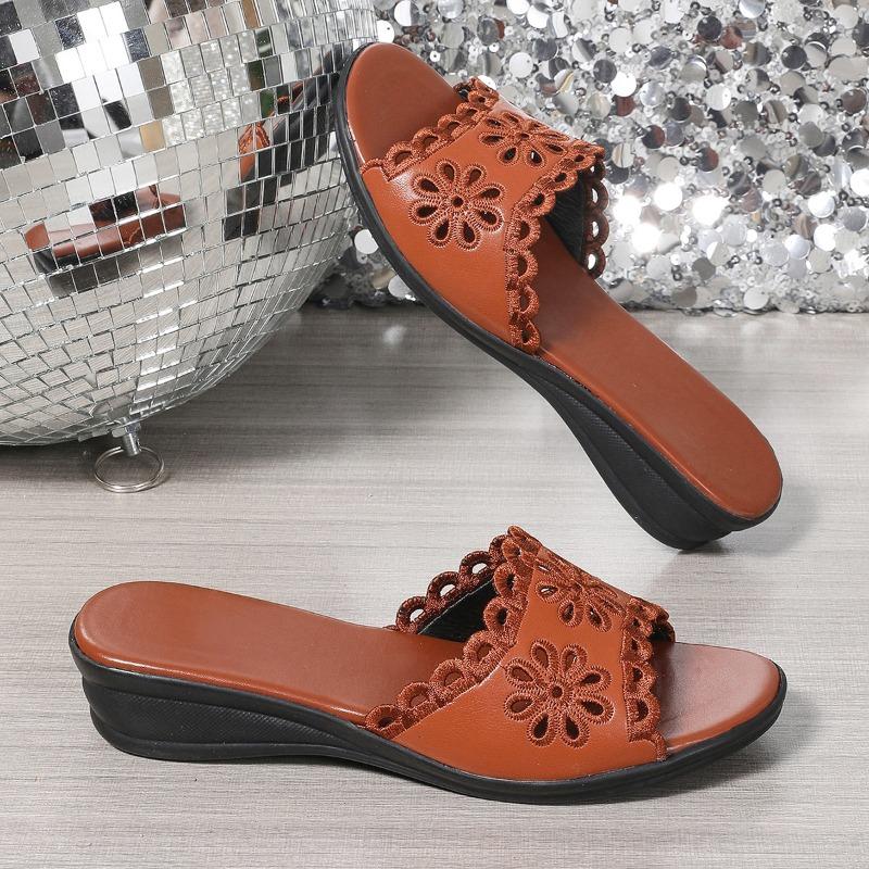 Mode Elegante Damen Sandalen Sommer Bequem Sexy Keilförmige Damen Hausschuhe Modische Strandparty Damen Schuhe Flip Flops Pantoletten