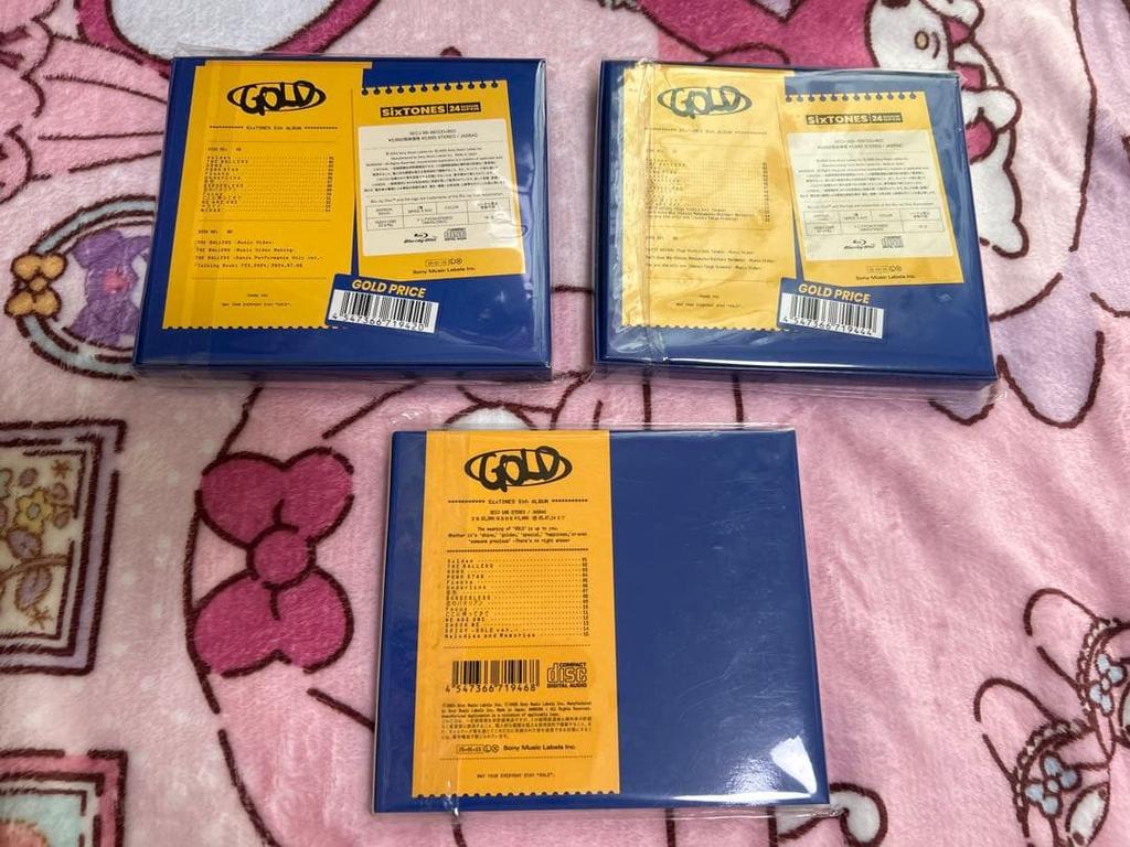 [USED] SixTONES GOLD Album 3 types