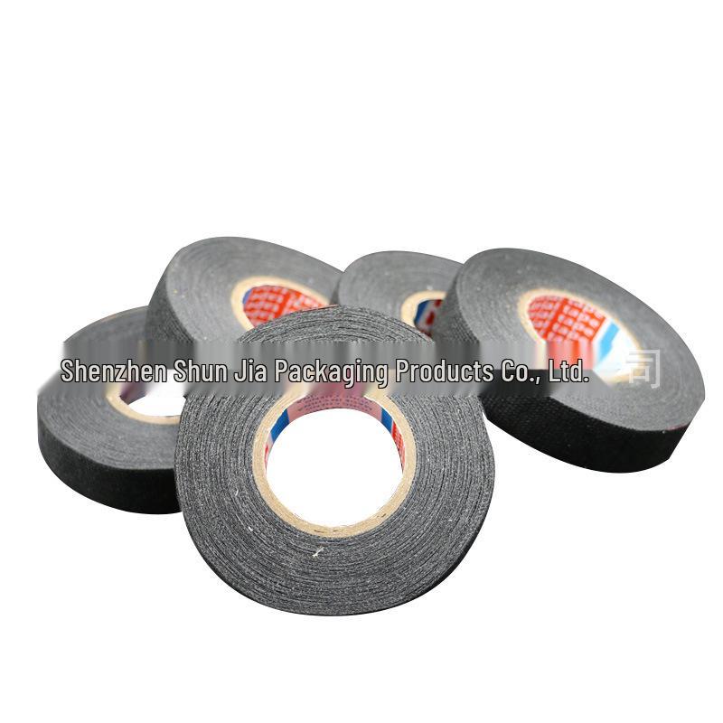 High-Temperature Flame Retardant Black Velvet Cloth Adhesive Tape for Electrical Wiring