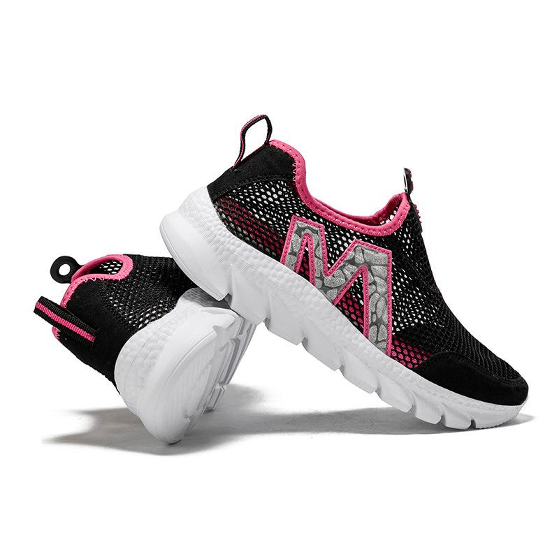 Women's sports shoes summer single net shoes hollow breathable light wading shoes middle-aged and elderly walking shoes couple shoes