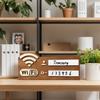 1PC WIFI Password Warm Reminder Sign Handwritten Logo Free Wifi Sign Wireless Network Reminder Sign