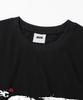 XOX Distorted Error Graphic Crop T-Shirt [Black]