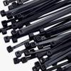 500/100 Stück Großhandel Kunststoff Nylon Kabelbinder Selbstsichernde Kordelriemen Verstellbare Kabel Befestigungsschlaufe Heim Büro Draht Kabelbinder