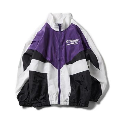 Vintage Y2k Bomber Jacket Women Windbreak Oversized Korean Fashion Varsity Track Jackets Hip Hop Loose Outdoor Casual