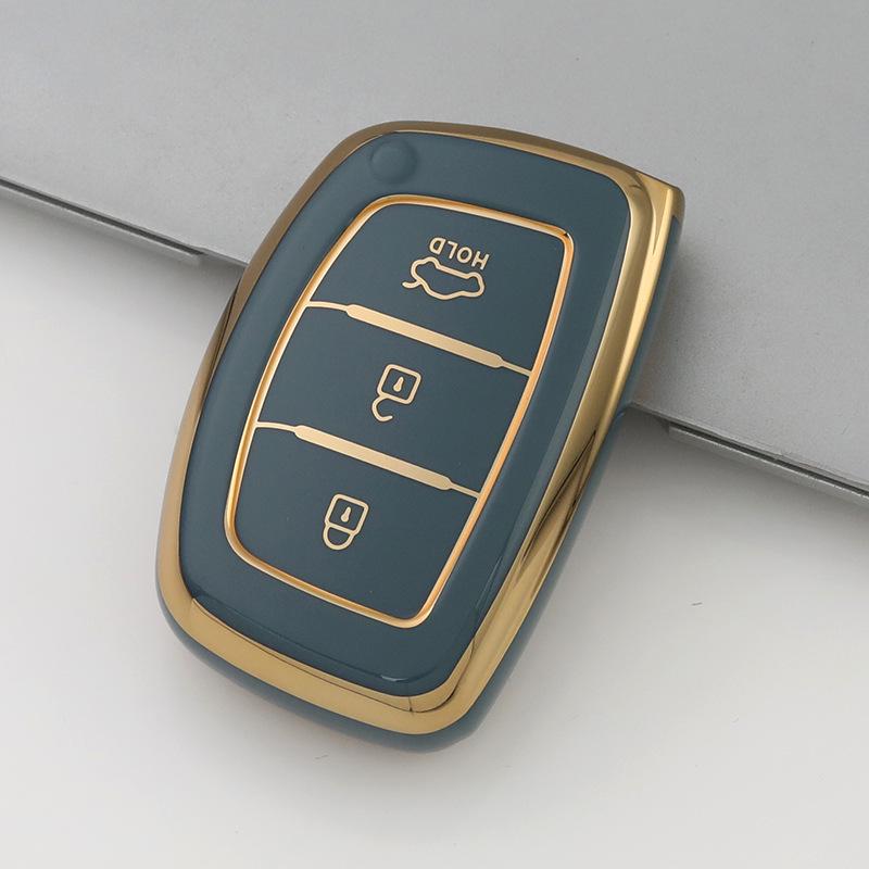 Modern Car Key Case for ix25, ix35, Sonata, Elantra, and Mingtu - Protective Shell Cover