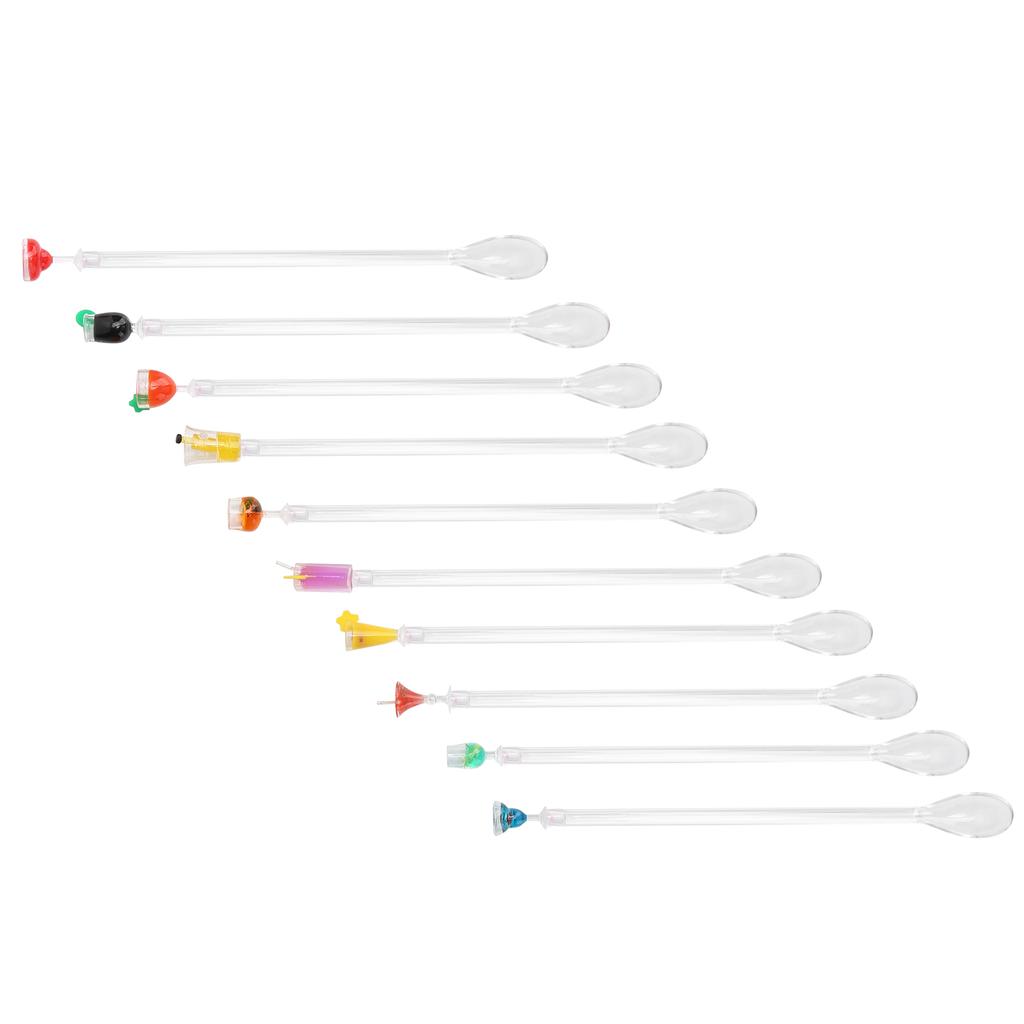 10PCS Cute Cocktail Drink Mixer Bar Stirring Mixing Sticks Spoons Bar Kitchen AccessoryL
