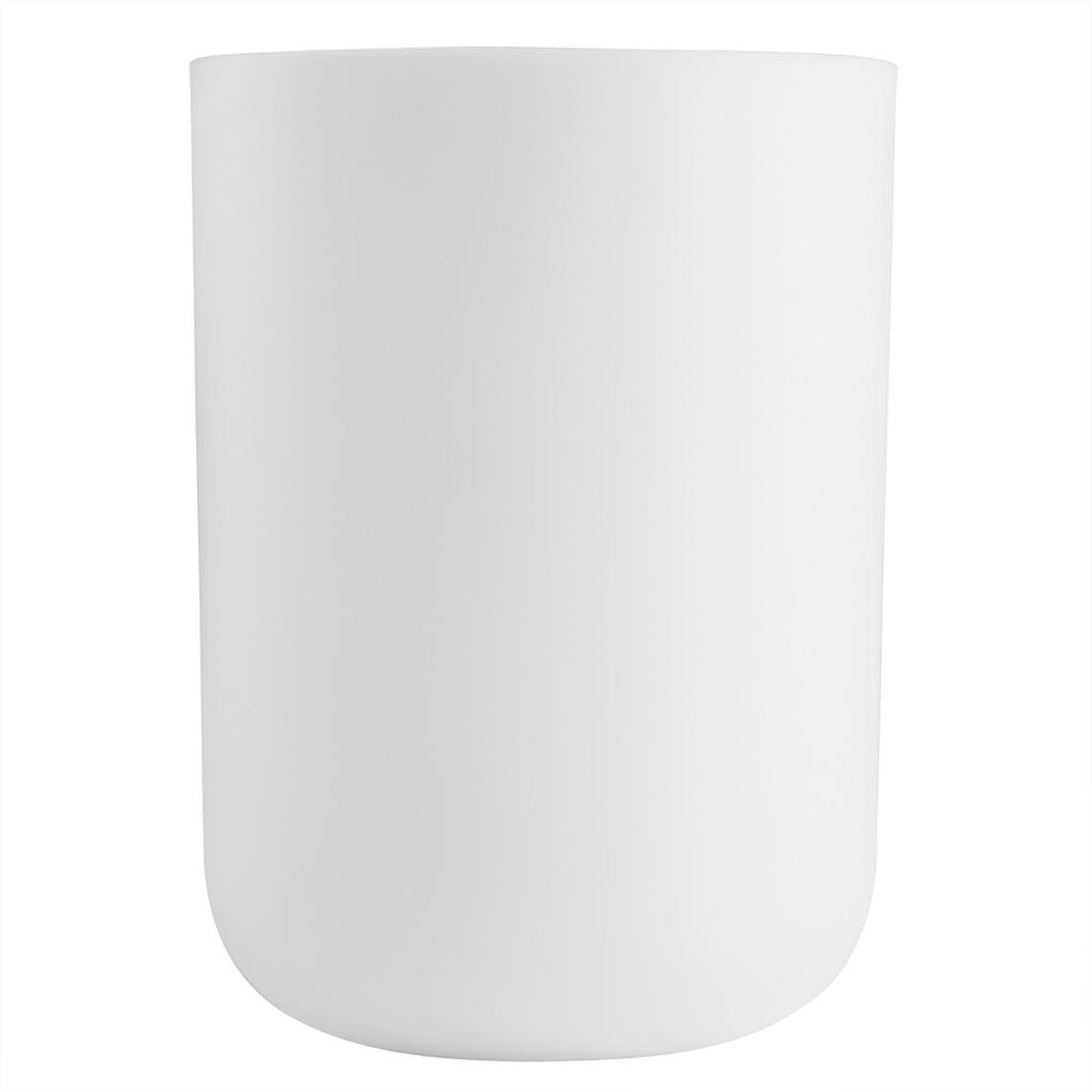 6-teiliges Set Badezimmerzubehör-Set Zahnbürstenhalter, Mülleimer, Seifenspender (Weiß)