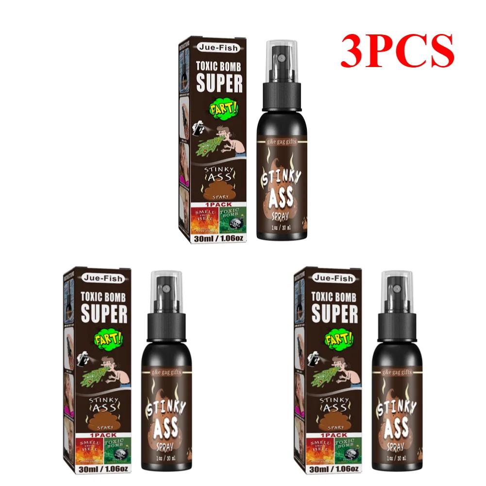 30ML Liquid Fart Spray Can Stink Bomb Ass-Smelly Stinky Gas Crap Gag Prank Non Toxic Smells Novelties Toy Joke Party Supplies