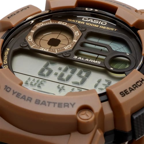 Casio CASIO Digital Men's Watch with Fishing Data & Moon Data Display Function WS-1500H-5AV Brown Overseas Model