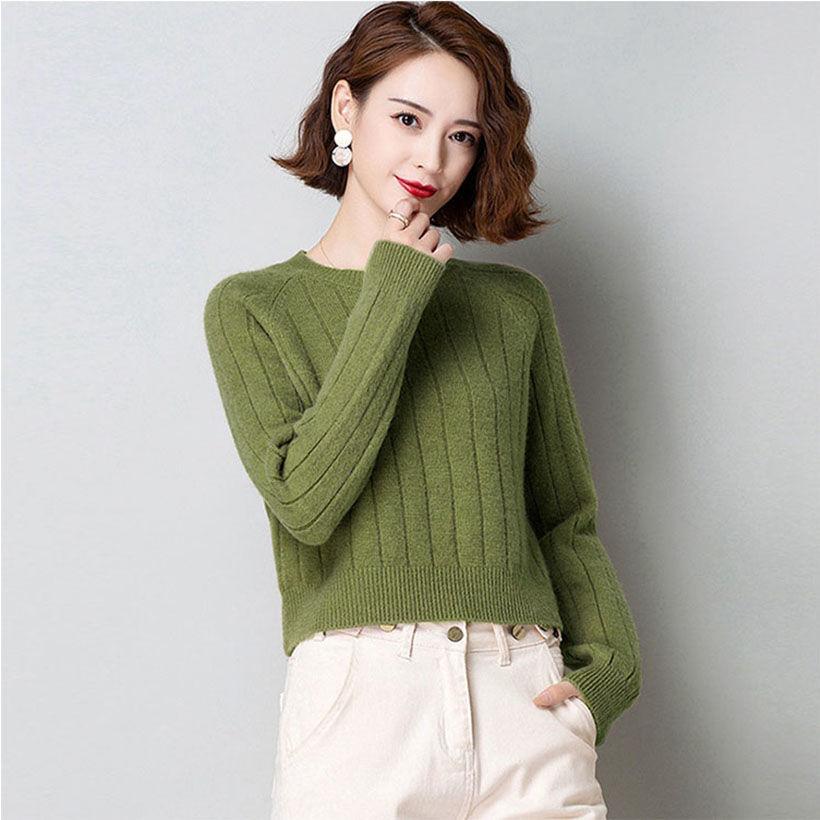 Knitted Sweater for Women's Autumn and Winter Loose Versatile and Western Style Sweater