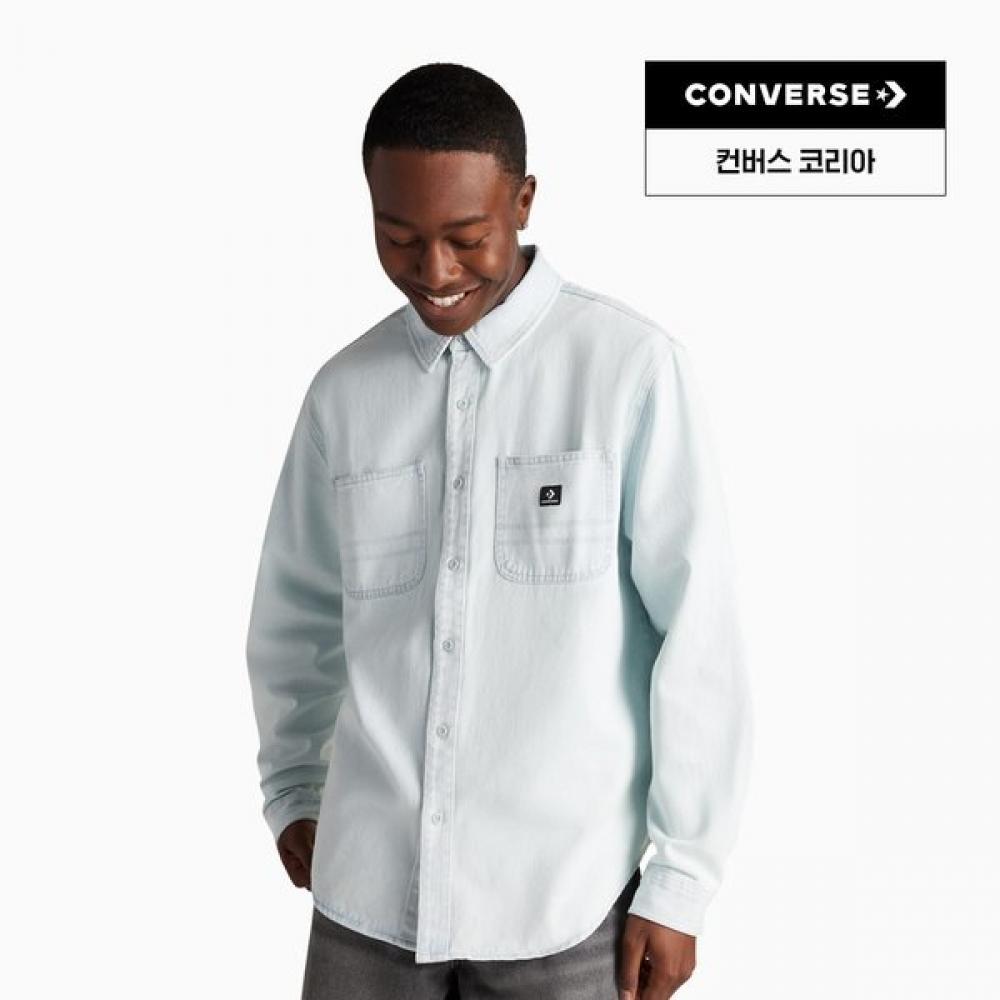 

Converse Рубашка джинсовая на пуговицах Live Bleached Denim 10027335 A01 95