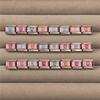 New Lovely 26 English Letter Pink Italian Charm Links Fit 9MM Stainless Steel Bracelet Women Men DIY Birthday Making Gift