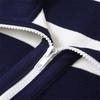 2026 New Women's European & American Style Striped Sleeveless Knit Lapel Dress