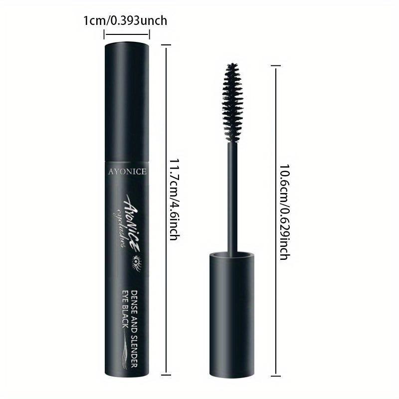 Mascara für Wimpernverlängerung, Schwarze Verdickende und Curlende Mascara, Verwischfest, Perfektes Geschenk für Frauen