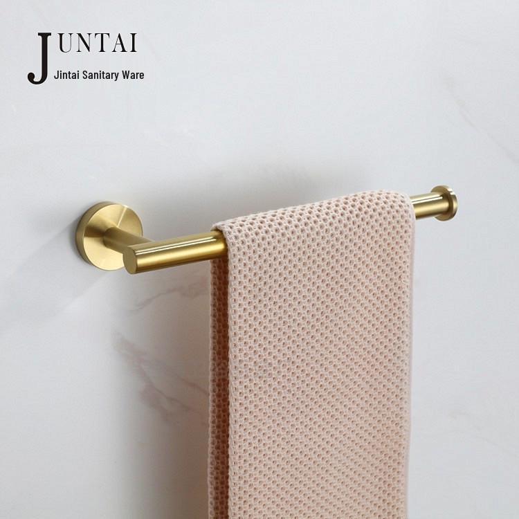 304 Stainless Steel Gold Bathroom Towel Rack Set