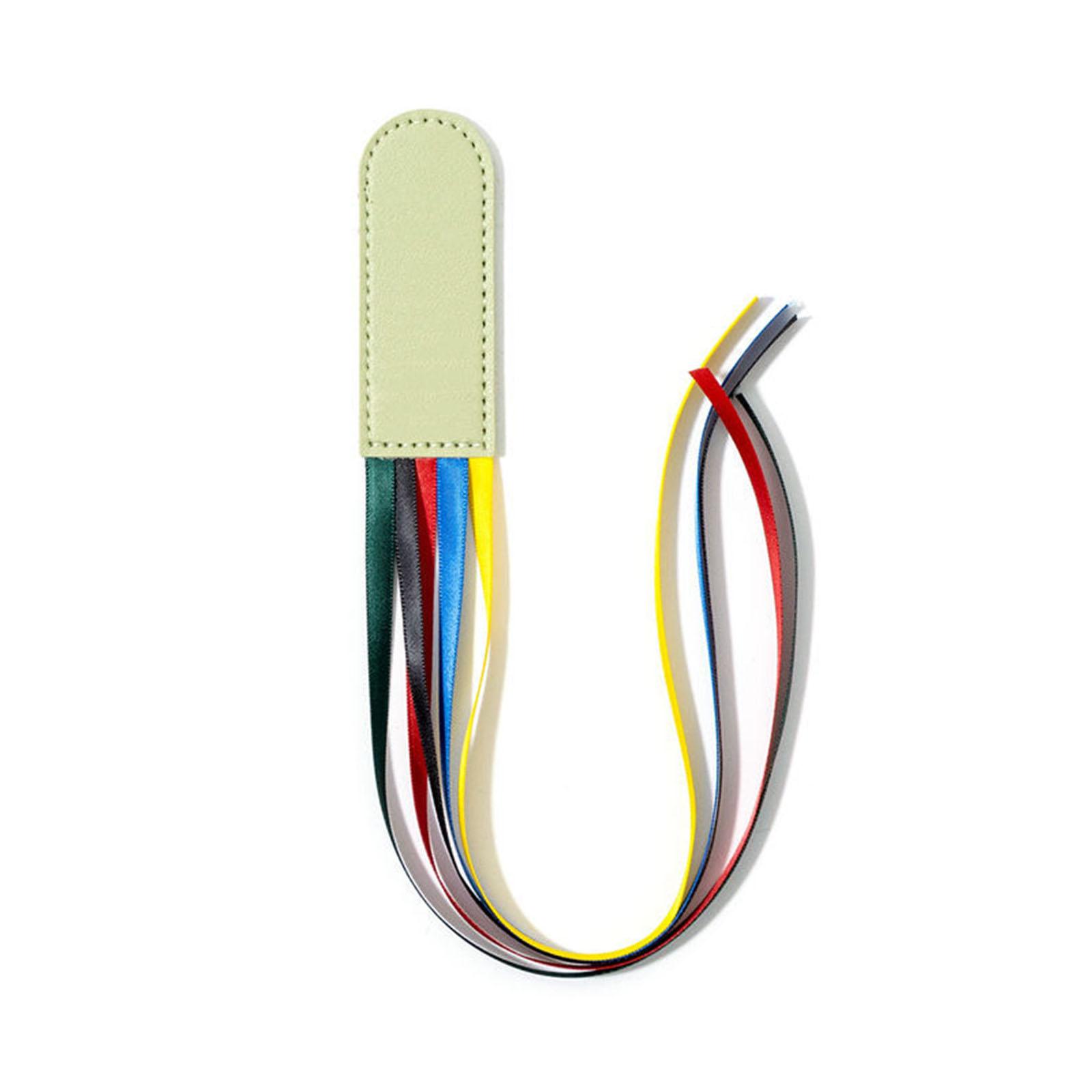 

Закладки зі стрічками Шкіряні закладки Креативні книжкові маркери Маркери сторінок Біблії з 5 кольоровими стрічками для читання книг 3