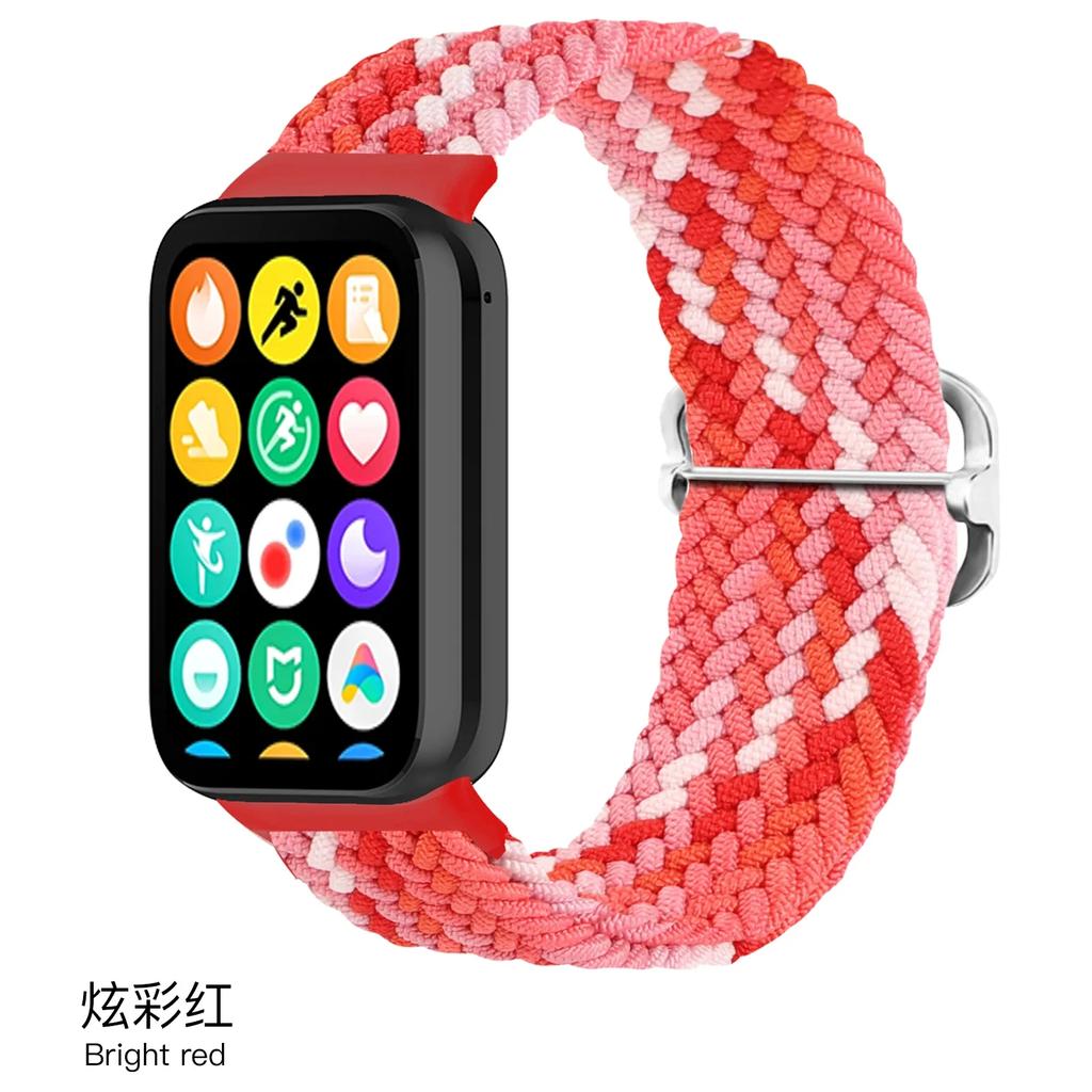 Nylon Loop Strap for Xiaomi Mi Band 9/8 Pro Bracelet AccessoriesCorrea for Redmi Watch 5/4 Belt Smartwatch Replacement Wristband