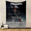 Rollerball Movie Tapestry Wall Hanging, Futuristic Sport Film Art, Retro Sci-Fi Wall Decor for Bedroom Man Cave