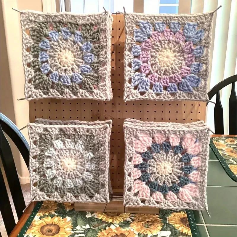 A Top Quality Crochet Blocking Board with Pins, Grid Crocheting and Knitting Project Accessory for Enthusiasts | Wooden Gift