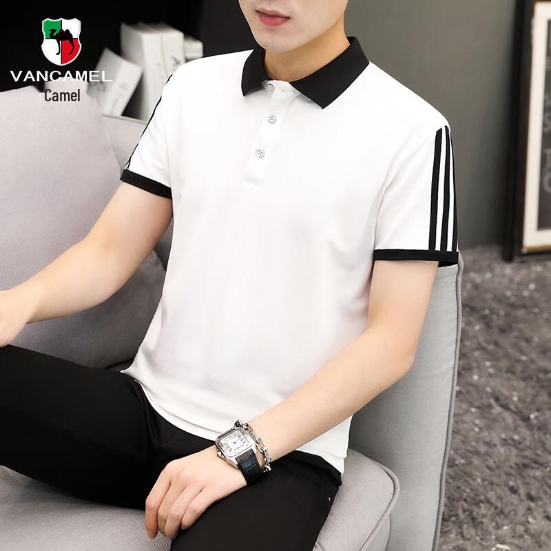 VANCAMEL Men s Striped Polo Shirt 2XL