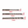 3pcs Precision Drill Bits Set Designed for Glass and Ceramic Tiles