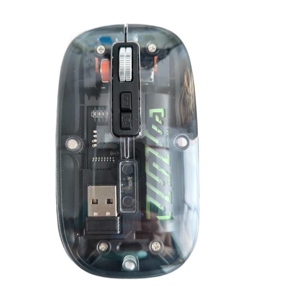 Transparent 2.4G Wireless Mouse Bluetooth Rechargeable Mouse Laptop Wireless Mouse PC