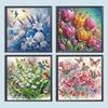 5D DIY Partial Special Shaped Drill Diamond Painting Flower Decoration30x30cm