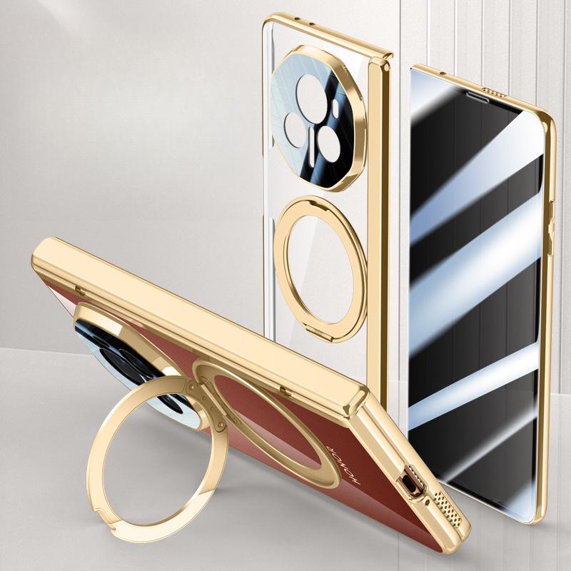 Suitable for Honor Magic V3 Mobile Phone Case Film Integrated Anti-fall Rotating Bracket Full-inclusive Hinge Spring Creative Shell