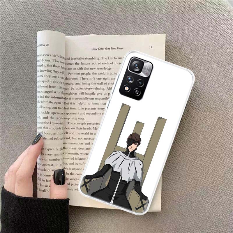 Bleach Aizen Sousuke Phone Case For Xiaomi Redmi Note 11 12 14 13 Pro Plus 5G 14S 4G 12S 10 10S 11T Pro 11S 11E Coque Fundas TPU
