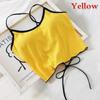 Summer Wild Solid Color Without Rims Gather Anti Emptied Wrapped Chest Inside The Outer Wear Comfortable Harness Ride Vest