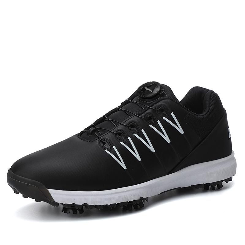 Golf Shoes Casual Sports Shoes Business Grass Waterproof Golf Shoelace Spikes Large Size Golf Shoes